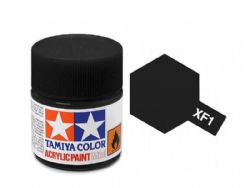 PEINTURE TAMIYA FLAT NOIR ACRY XF-1